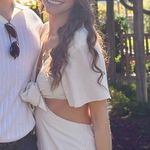 White Cutout Dress Photo 2