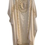 Altar'd State Altar’d State Cream Crochet Trim Midi Boho Festival Kimono Kaftan XS Coverup Photo 1