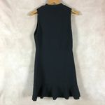 Caution to the Wind Black Mockneck Textured Sleeveless Dress SMALL Photo 1