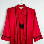 Linea Donatella  Robe/Chemise Set Crimson Red Size Medium Polyester Photo 4