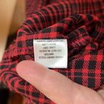 HYFVE  Frayed Hem Flannel Crop Red Plaid Shirt Size Medium Photo 7