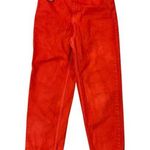 Everlane  Way High Jeans Straight Leg High Rise Red Dyed Womens 28 Tall Photo 0
