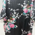 Peacock kimono robe Black Size M Photo 6