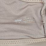 Aerie  Scoop Neck Floral Print Bikini Top Tan Multi Size S Photo 3