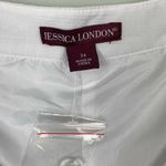 Jessica London Pants White 24 Chiffon Lined Lightweight Pockets Stretch New Photo 4