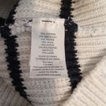 Faherty  Mariner Stripe Quarter Zip Sweater Long Sleeve Winter Womens L Photo 6