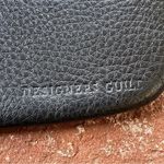 DESIGNERS GUILD coin purse Black caviar leather with zipper and ring Photo 14