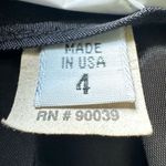 Vintage100% Wool CorporateCore Knee Length Pencil Skirt Black Size S Photo 6