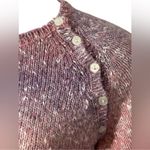 Talbots Vintage Snowman Mohair Sweater L | Holiday Ombre Confetti Knit Appliqué Photo 3