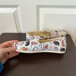 Toms Christmas Holiday Cats Belmont Shoes Light Gray Flats Women’s Size 7.5 Photo 8