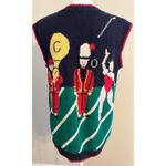 Vintage 80s/90s Eagle Eye Berek Sweater Vest Football Hand Knit Size M Size M Photo 5