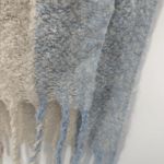 Unbranded Multicolor Pink Blue Striped Acrylic Scarf Fringe Fuzzy Long Photo 6