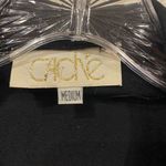 Cache  Vintage Rhinestone Zip Up Bodysuit Size Medium EUC Photo 3