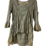 Pretty Angel  tunic top pale green sz Small Photo 0