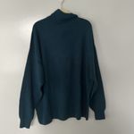 Free People Women's Deep Teal Cowl Neck Sweater Size L Photo 7