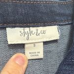 Style & Co . Dark Blue Jean Jacket Photo 1