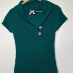 Derek Heart  Sweater Dress Juniors Large Runs Small cap sleeves knit shawl collar Photo 3