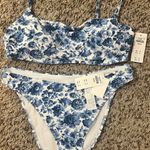 Abercrombie & Fitch Blue Floral Bikini Photo 0