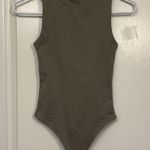 Aritzia  Babaton Taupe Contour 90s Bodysuit High-Crewneck Bodysuit Size 2XS #7670 Photo 1