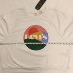 Levi's Levi’s White Trendy Vintage-Style Logo Sweatshirt Sz 1X Photo 3