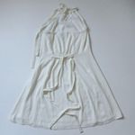 Theory NWT Nayline R in Ivory Elevate Crepe Belted Halter Dress 10 $285 Photo 5