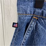 Ralph Lauren Vintage Cotton Denim Bias Skirt White Eyelet Slit Women's Size 6 Photo 6