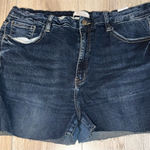Kancan Kurvy Dark Blue Denim Shorts Jean cut off Size 34 Photo 0