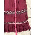 Free People  XS Oversized Embriodered Tunic Boho Bohemian Western Photo 6