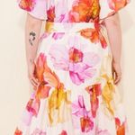 Anthropologie NEW NWT Short Sleeve Midi Tent Dress Floral Print Photo 1