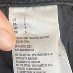 American Eagle  Black Hi-Rise Cut-Off Shorts Super Super Stretch Sz 2 Lace Detail Photo 7