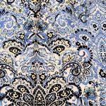 Karin Stevens  sheath dress size 10 sleeveless white blue black Photo 8