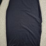 Philosophy Bodycon Dress Womens XS Black Side Slit Knit Long Sleeve Photo 8