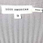 Good American Lilac Ribbed Knit Belted Waist Bodycon Sleeveless Midi Dress Photo 4