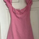 ZARA LINEN BLEND DRESS PINK Photo 10