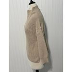 Cupcakes & Cashmere Turtleneck Ribbed Sweater Knit Pullover Tan XS Extra Small Tan Photo 8