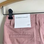 Loft NWT Twill Cotton The Perfect Straight Pants 00 Petite Pink Chino Trousers Photo 11