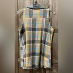 Gilded Intent EUC  Raw Edge Sleeveless plaid flannel shirt. Photo 1