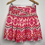 Joe Fresh  Cotton Skirt Wide Ruched Waistband Women’s Size 4 Side Zip Boho Aztec Photo 0
