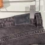 ZARA Women's Black A-line Raw Hem Denim Jeans Size 6 Photo 6
