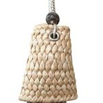 None Multi Strand Cord Straw Necklace Muted Gold Tribal Vacation Chunky Cruise Adj 25 Photo 2