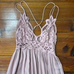 Free People  One Adella Crochet Boho Romantic Maxi Slip Dress FairyCore Sz XS Photo 11