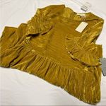 MELLODAY NWT  ruffle sleeve velvet dress small Photo 1