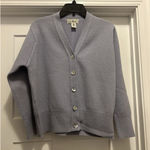 Vintage L. L. Bean Lambs Wool Cardigan Sweater Women’s Size Small Light Purple Photo 0