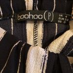 Boohoo Black And White Striped Pants Photo 2