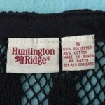 𝅺Huntington Ridge vintage crew neck crochet top swimsuit cover size S Photo 1