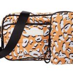 Ted Baker NWT Niqia Nylon Animal Print Orange Black Crossbody Bag w/ Attachment Photo 0