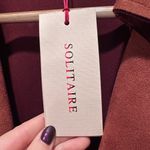 Solitaire  Anthropologie Rich Brown Faux Suede Vest Size XL Western Collared NWT Photo 3