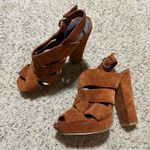 Jessica Simpson Dark Orange Suede  Harlow Heels Photo 0