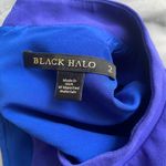 Black Halo - Elegant Blue Women's Crop Top - Size 2 Center Back Hidden Zipper Photo 4