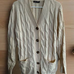 PRETTYGARDEN Vintage Women Button Front Cardigan Beige Preppy Academia Elena Gilbert Vampire Photo 0